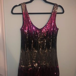 Sparkly mini dress
